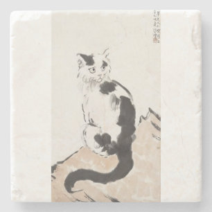 Katze (von Xu Beihong) Steinuntersetzer