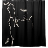 Katze vor dem Verstecken Duschvorhang (Vorderseite)