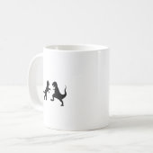 Katze vs. t-rex kaffeetasse (Vorderseite Links)