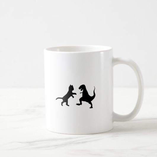 Katze vs. t-rex kaffeetasse (Rechts)