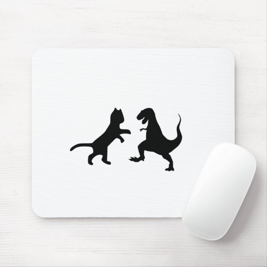 Katze vs. t-rex mousepad (Mit Mouse)