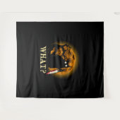 Katze W Murderous Katze mit Knife Halloween Wandteppich (Vorderseite (Horizontal))