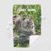 Katze während Eclipse Golfhandtuch (Insitu)