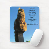 Katze, wartete Jesus-Enthüllungs-22:20 Mousepad (Mit Mouse)