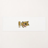 Katze, was _ Funny gruselige Katze mit Knife Yogamatte (Vorderseite (Horizontal))