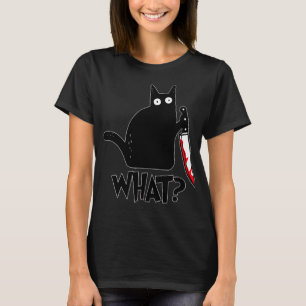 Katze Was für eine lustige schwarze Katze, mörderi T-Shirt