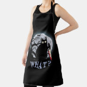 Katze, was für eine mörderische schwarze Katze mit Schürze (InSitu)