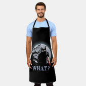 Katze, was für eine mörderische schwarze Katze mit Schürze (Getragen)