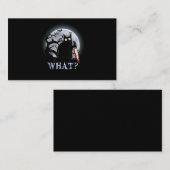 Katze, was für eine mörderische schwarze Katze mit Visitenkarte (Vorne/Hinten)