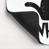 Katze Was_ Lustige Schwarze Katze Mousepad (Ecke)