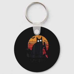 Katze Was_ lustige schwarze Katze Murdera Katze mi Schlüsselanhänger