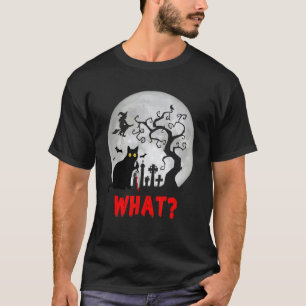 Katze Was Mörderische Schwarze Katze Auf Friedhof  T-Shirt