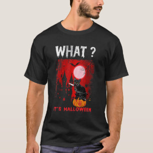 Katze Was Mörderische schwarze Katze mit Messer H T-Shirt