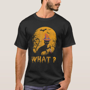 Katze Was Mörderische Schwarze Katze Mit Messer Ha T-Shirt