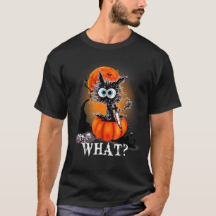 Katze Was Schwarze Katze Katze Mit Messer T-Shirt