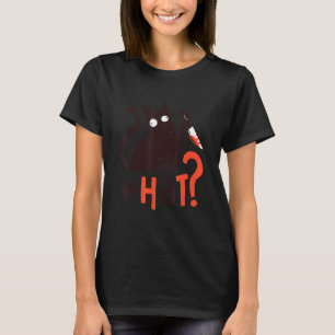 Katze was schwarze Katze Murderous Katze mit Knife T-Shirt