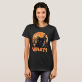 Katze, was schwarze Mordkatze mit Knife Halloween T-Shirt (Vorne ganz)