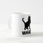 Katze, was Shirt MurderBlack Cat mit Knife Hall Kaffeetasse (Vorderseite Links)