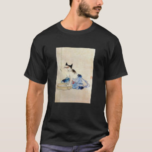 Katze waschen ihren Körper, Utagawa Hiroshige T-Shirt