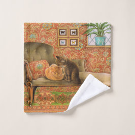 KATZE WASCHLOTH WASCHLAPPEN