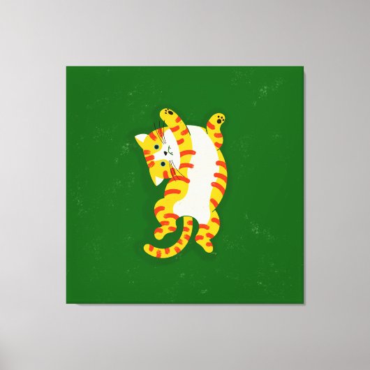 Katze weckend leinwanddruck (Vorderseite)