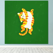 Katze weckend leinwanddruck (Insitu (Holzboden))