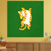 Katze weckend leinwanddruck (Insitu (Wohnzimmer))