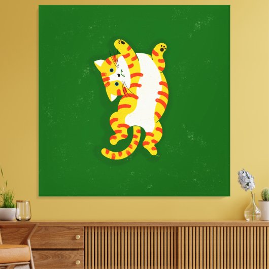 Katze weckend leinwanddruck (Insitu (Wohnzimmer))