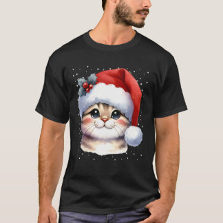 Katze Weihnachten Familien Outfit Kinder Katzen We T-Shirt