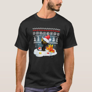 Katze Weihnachten Hässlicher Weihnachtspullover Ho T-Shirt