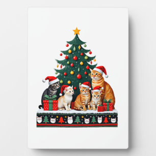 Katze Weihnachten Lustig Hässlich Frauen Männer Fr Fotoplatte