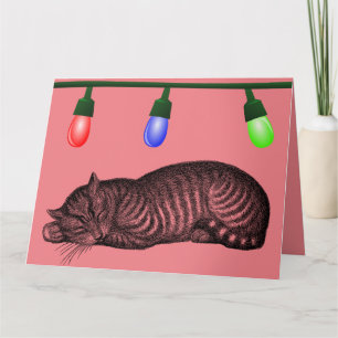 KATZE WEIHNACHTEN MIAUENDE GROSSE KARTE