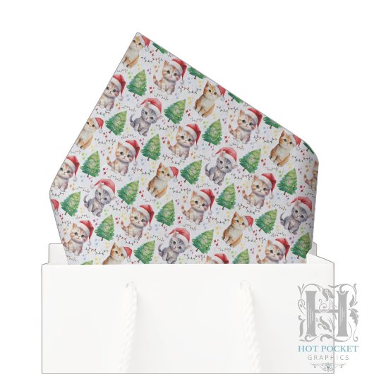 Katze Weihnachten Seidenpapier