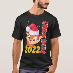 Katze Weihnachten Süße Katze Santa Hut hässliches T-Shirt