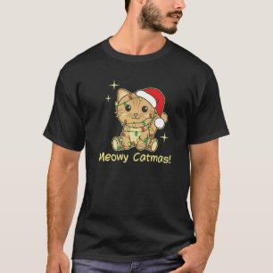 Katze Weihnachten Tiere Niedliche Katzen Miau Katm T-Shirt