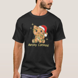 Katze Weihnachten Tiere Niedliche Katzen Miau Katm T-Shirt
