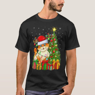 Katze Weihnachtsfeiertag Weihnachtsmann Katze Weih T-Shirt