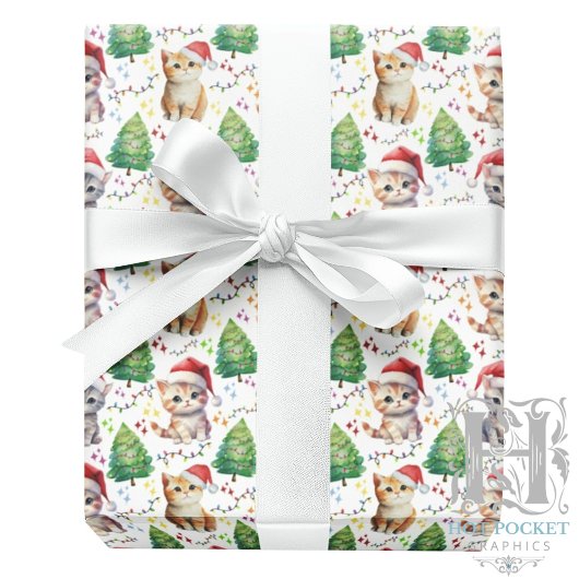 Katze Weihnachtsgeschenkpapier Geschenkpapier