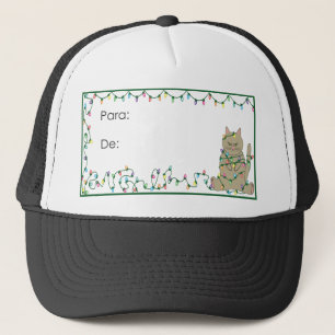 Katze Weihnachtstiere Kleine Katze Niedliche Funny Truckerkappe