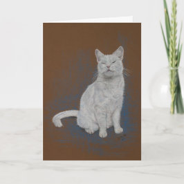 Katze, Weiß, alles Gute zum Geburtstag, schöne Karte