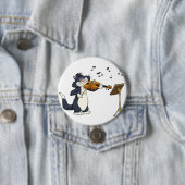 Katze, welche die Violine spielt Button (Beispiel)
