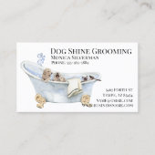 Katze Welpe-Bathtub Hunde Pflegedienste Visitenkarte (Vorderseite)