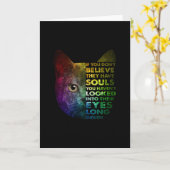 Katze, wenn du nicht glaubst, dass sie Soule haben Karte (Gelbe Blume)