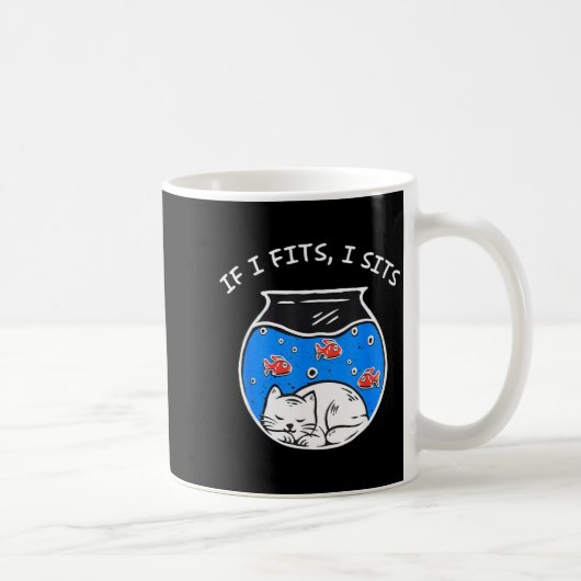 Katze Wenn es passt sitze ich Kaffeetasse (Rechts)