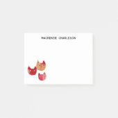 Katze whimsical Lustiger personalisierter Name Post-it Klebezettel (Vorderseite)