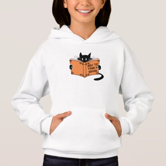 Katze Wie man einen Menschen trainiert Hoodie (Vorderseite)