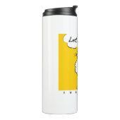 Katze Will, ein Party zu haben! Funny Cat Thermosbecher (Nach links gedreht)