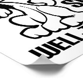 Katze wird nicht verwöhnt Witziges Poster (Ecke)