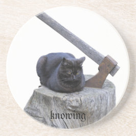 Katze, wissend untersetzer