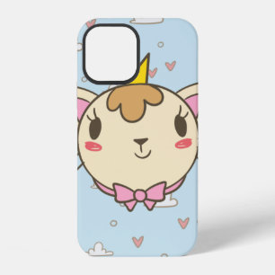 Katze Wolke Herz Textur Kätzchen iPhone 12 Hülle